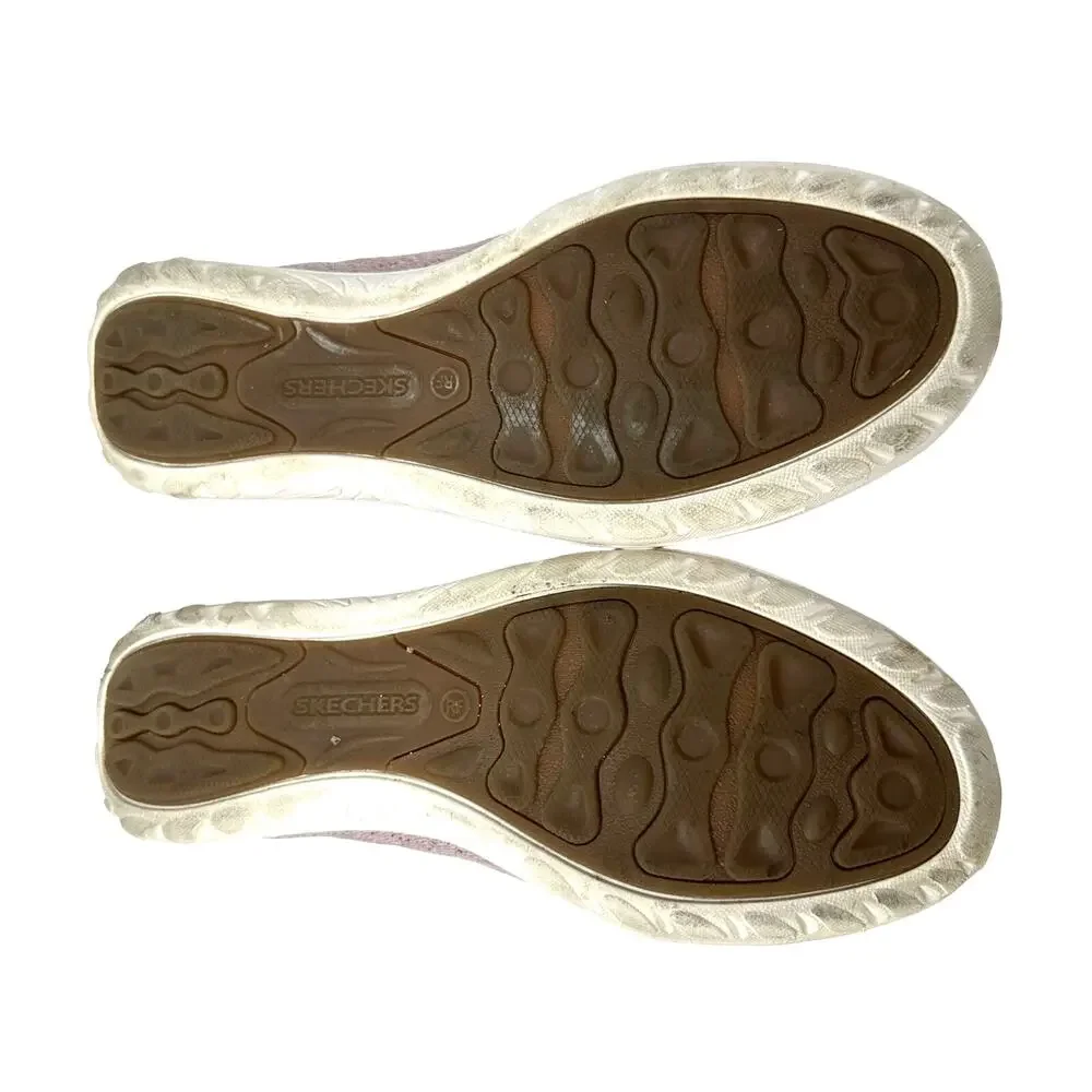 Skechers Size 9 Flats Pink Relaxed Fit Comfort Memory Foam Air Cooled Slip On‎